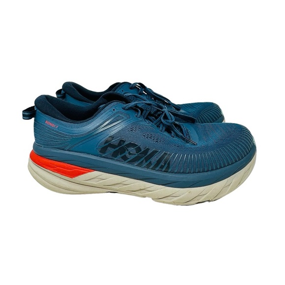 Hoka One One Other - Hoka One One Bondi 7 Men’s Sneakers Size 11.5 WIDE Dark Blue Grey